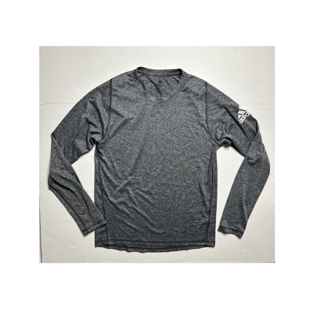 Adidas T-Shirt Freelift Gray Longsleeve Activewear Men Size Medium